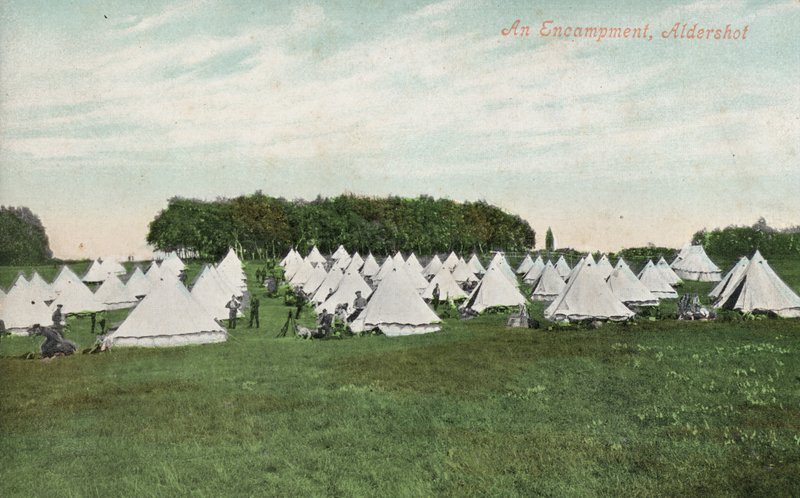 Militær leir, Aldershot, Hampshire (bilde) av English Photographer