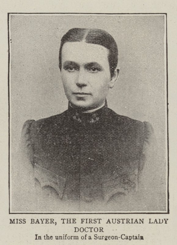 Miss Bayer, den første østerrikske damedoktoren av English Photographer