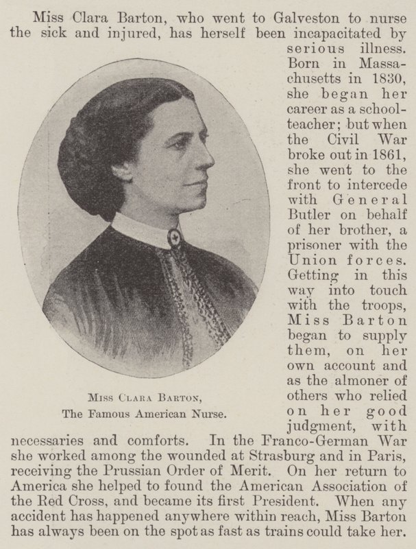 Miss Clara Barton, den berømte amerikanske sykepleieren av English Photographer