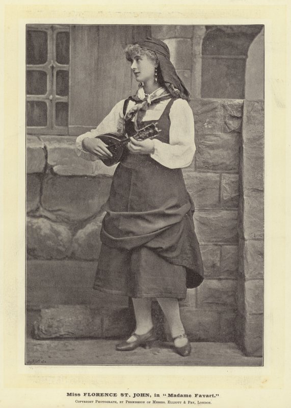 Miss Florence St John, i Madame Favart av English Photographer