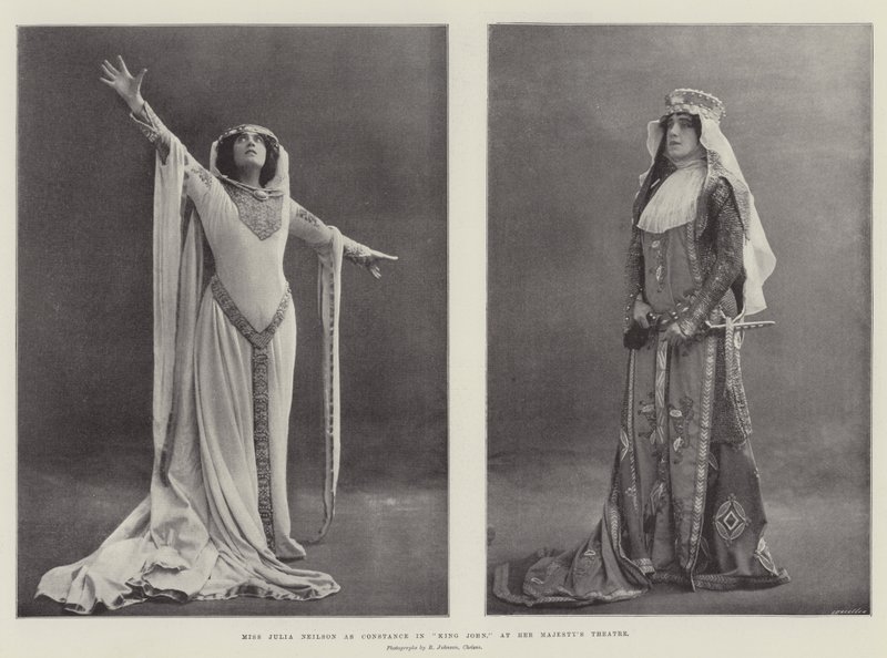 Frøken Julia Neilson som Constance i King John, på Her Majesty