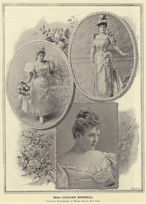 Frøken Lillian Russell av English Photographer