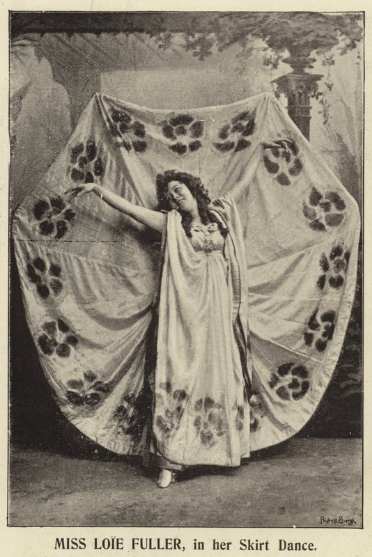 Frøken Loie Fuller, i skjørtedansen av English Photographer