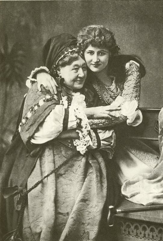 Frøken Mary Anderson og fru Stirling som Juliet og sykepleier (gravyr) av English Photographer