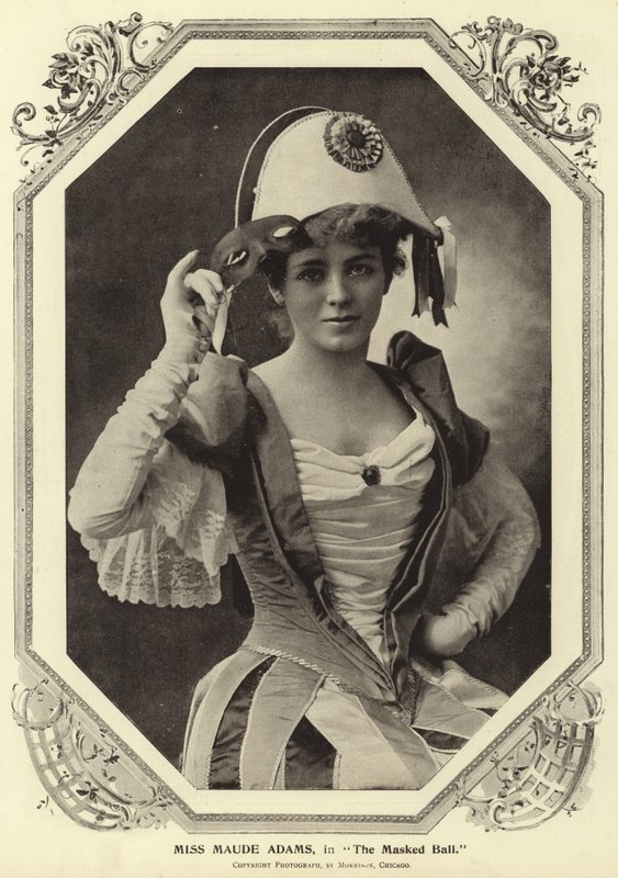 Frøken Maude Adams, i The Masked Ball av English Photographer