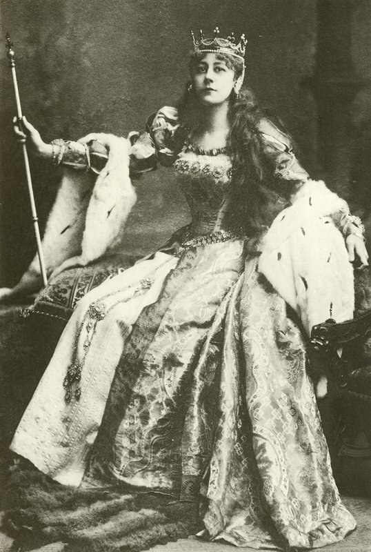 Miss Violet Vanbrugh som Anne Boleyn (gravyr) av English Photographer