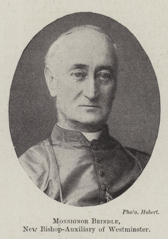 Monsignor Brindle, New Bishop-Auxiliary of Westminster av English Photographer