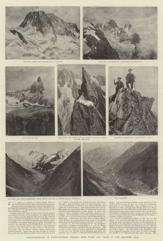 Fjellklatring i det sørvestlige Frankrike, noen topper og pass i Dauphine-alpene av English Photographer
