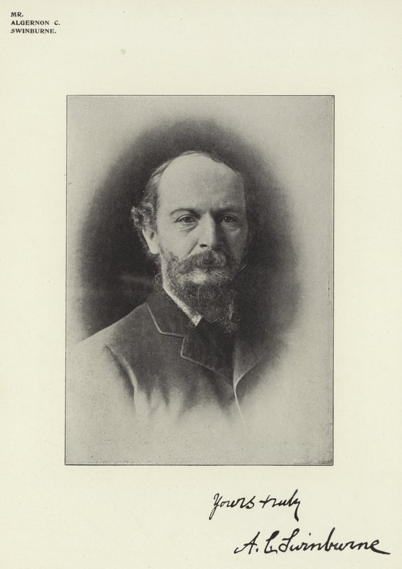 Mr Algernon C Swinburne av English Photographer