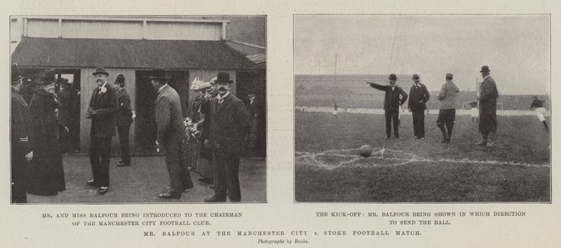 Mr Balfour på fotballkampen Manchester City mot Stoke av English Photographer