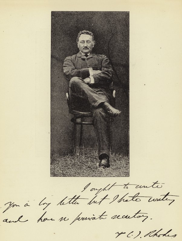 Cecil J Rhodes, statsminister i Kappkolonien av English Photographer
