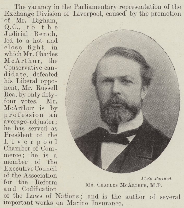 Mr Charles McArthur, MP av English Photographer