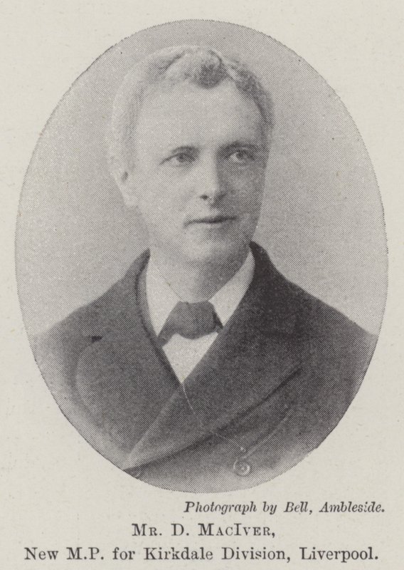 Mr D MacIver, ny MP for Kirkdale Division, Liverpool av English Photographer