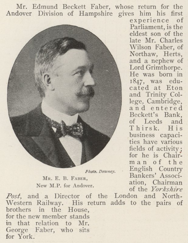 Mr EB Faber, ny MP for Andover av English Photographer