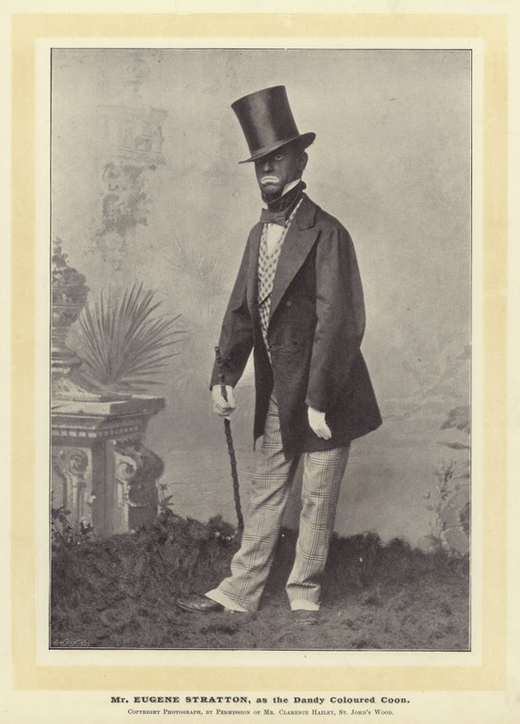 Mr Eugene Stratton, som Dandy Colored Coon av English Photographer