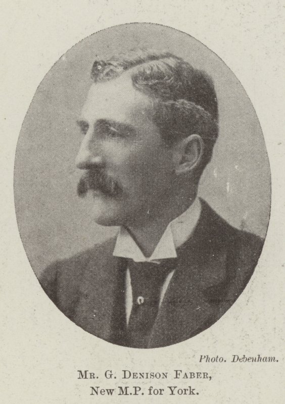 Mr G Denison Faber, ny MP for York av English Photographer
