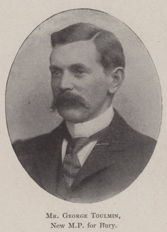 Mr George Toulmin, ny MP for Bury av English Photographer