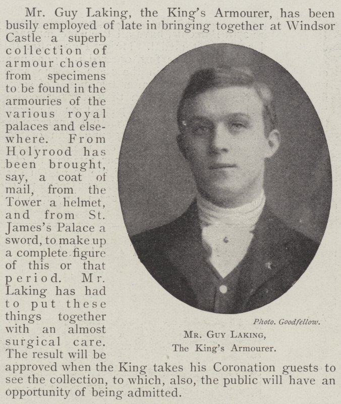 Mr Guy Laking, Kings Armourer av English Photographer