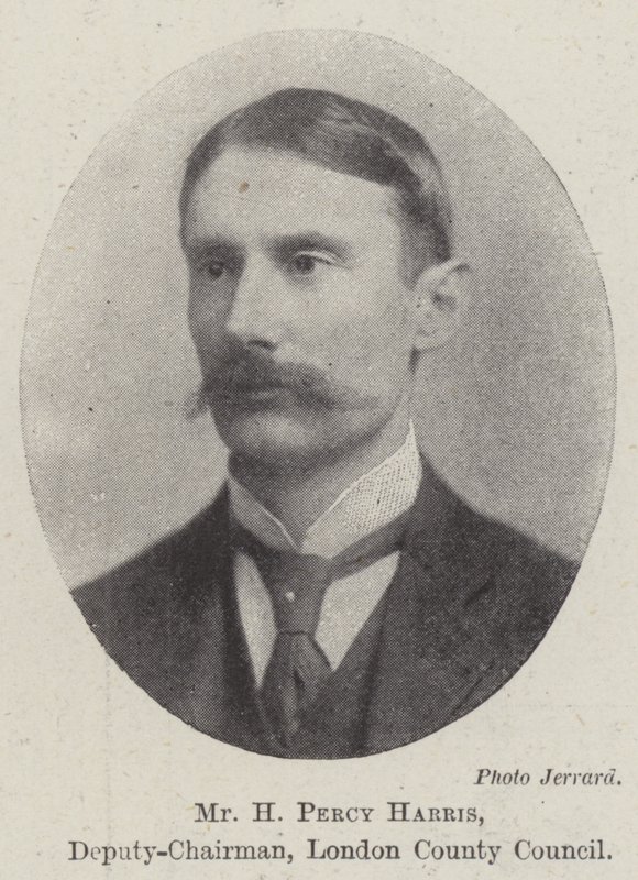 Mr H Percy Harris, nestleder, London County Council av English Photographer