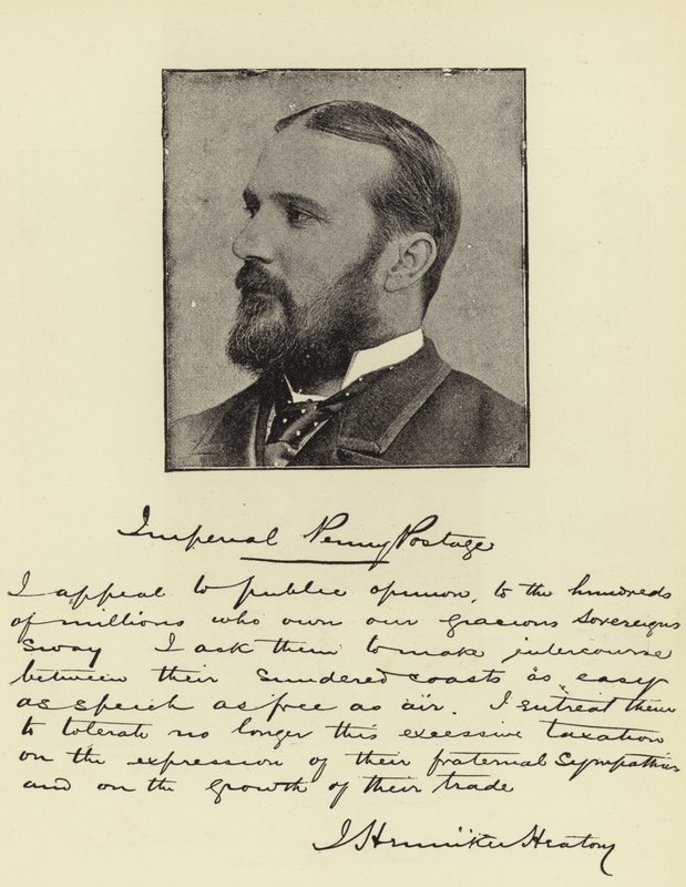 Mr J Henniker Heaton, MP, Penny-Postmaster-General of the Empire av English Photographer