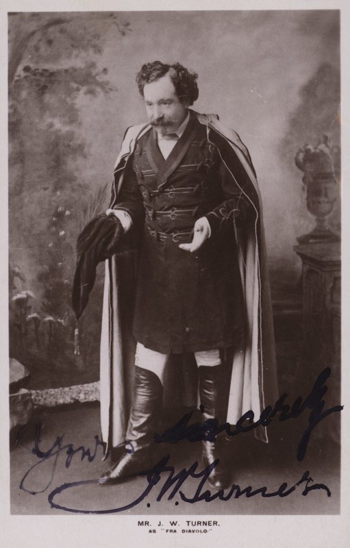 Mr J W Turner som Fra Diavolo av English Photographer