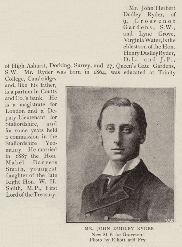 Mr John Dudley Ryder av English Photographer