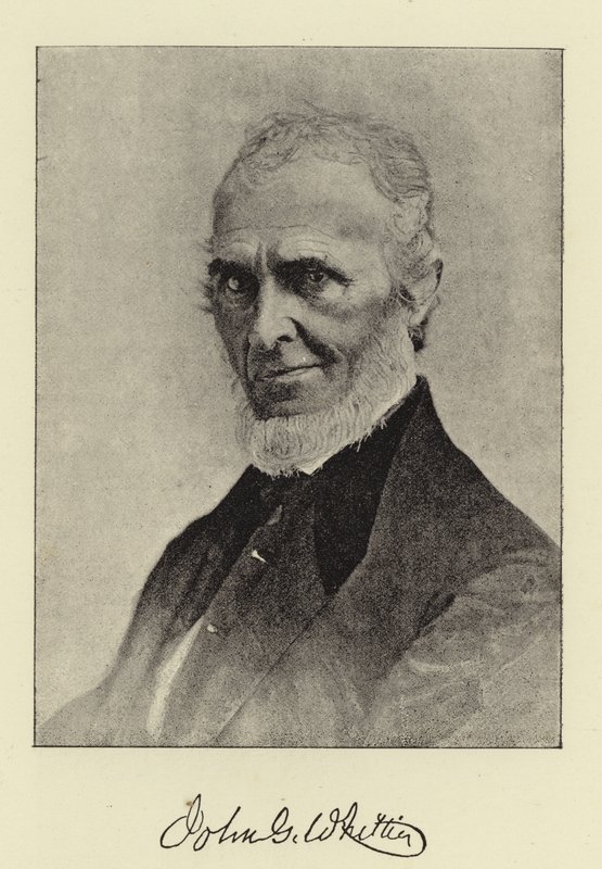 Mr John G Whittier, Quaker-Poet of America av English Photographer