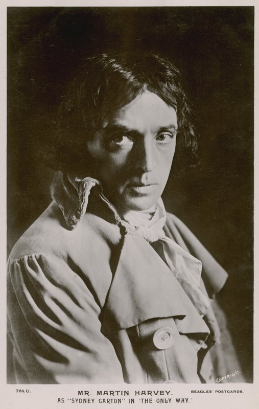 Mr Martin Harvey, som Sydney Carton i The Only Way av English Photographer