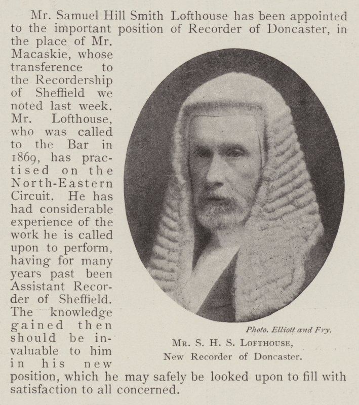 Mr S H S Lofthouse, ny opptaker av Doncaster av English Photographer
