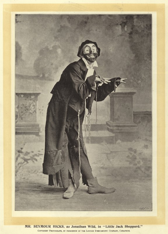 Mr Seymour Hicks, som Jonathan Wild, i Little Jack Sheppard av English Photographer