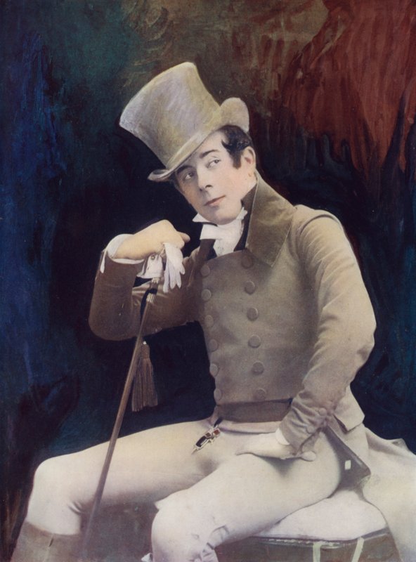 Mr Seymour Hicks i Quality Street (fargebilde) av English Photographer