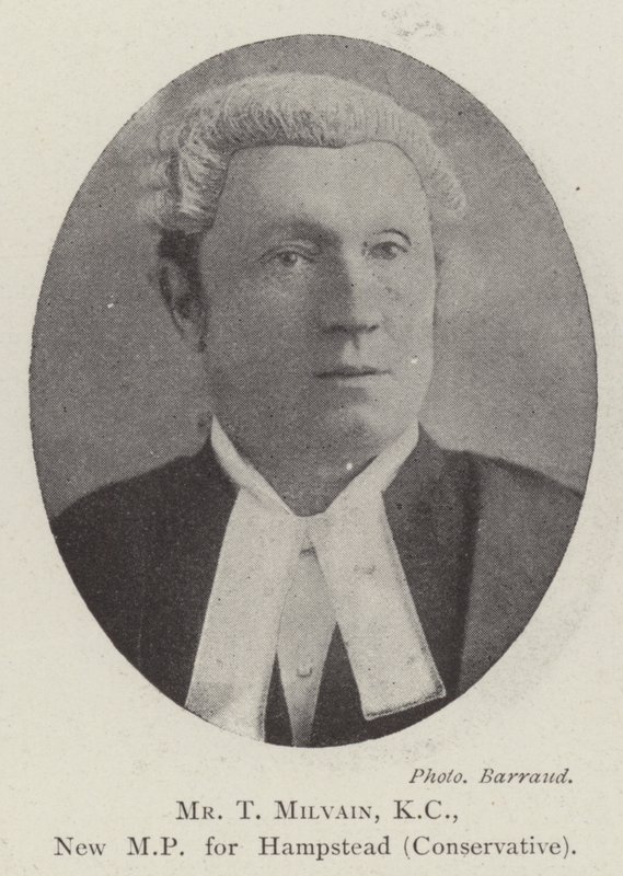 Mr T Milvain, KC, ny MP for Hampstead (konservativ) av English Photographer