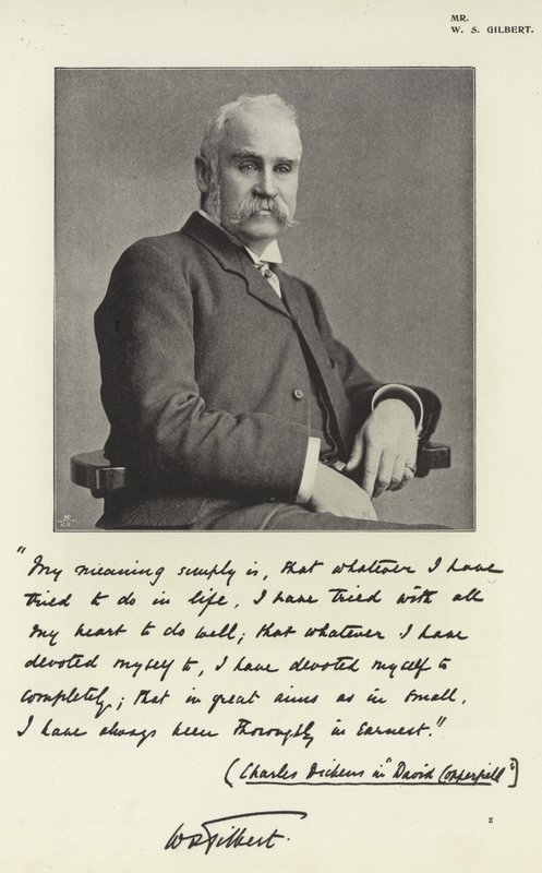 Mr WS Gilbert av English Photographer