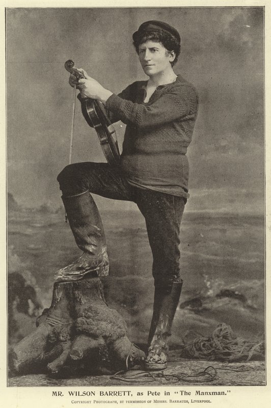Mr Wilson Barrett, som Pete i The Manxman av English Photographer