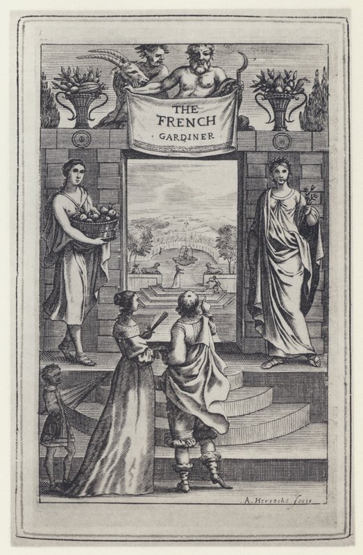 N de Bonnefons, The French Gardiner, Tr J Evelyn, J Crooke 1658 (s/hvitt-bilde) av English Photographer