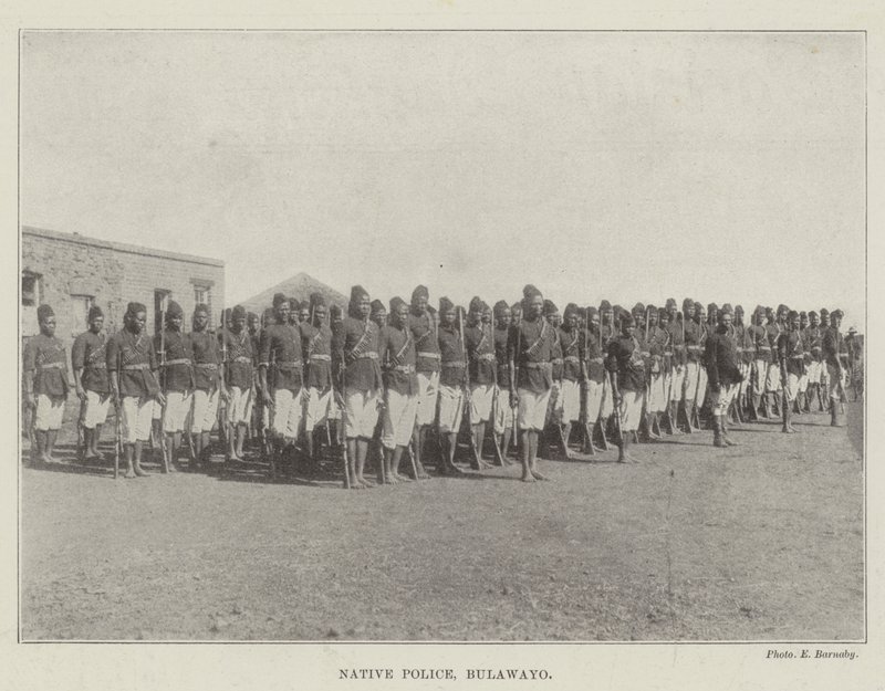 Innfødt politi, Bulawayo av English Photographer