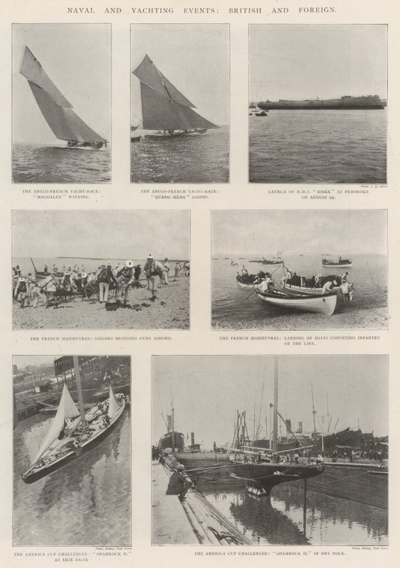 Marine- og yachtarrangementer, britiske og utenlandske av English Photographer