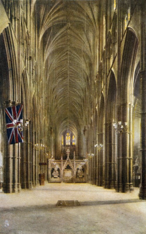 Nave and Tomb of the Unknown Warrior, Westminster Abbey, London av English Photographer