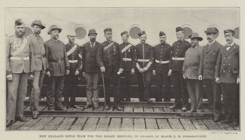 New Zealand Rifle Team for Bisley Meeting, ansvarlig for major J R Sommerville av English Photographer
