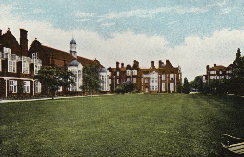 Newnham College, de tre hallene av English Photographer