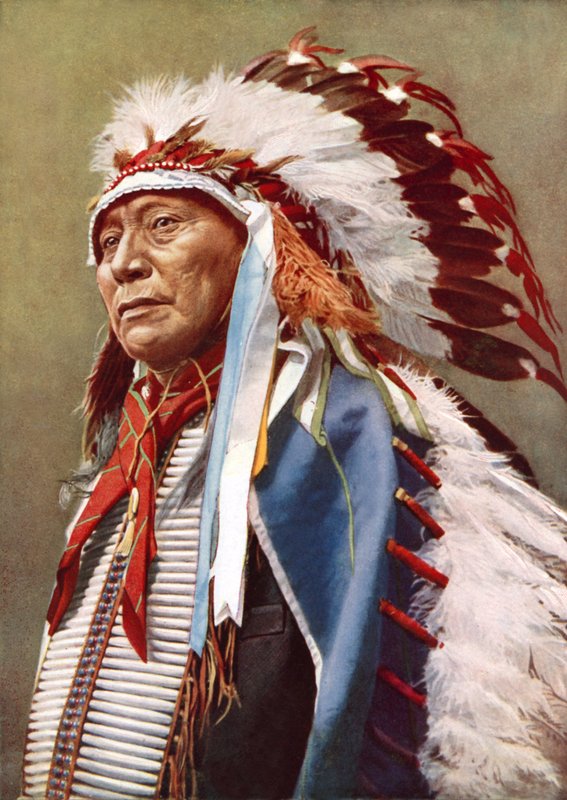 Nordamerikanske indianere (fargefoto) av English Photographer