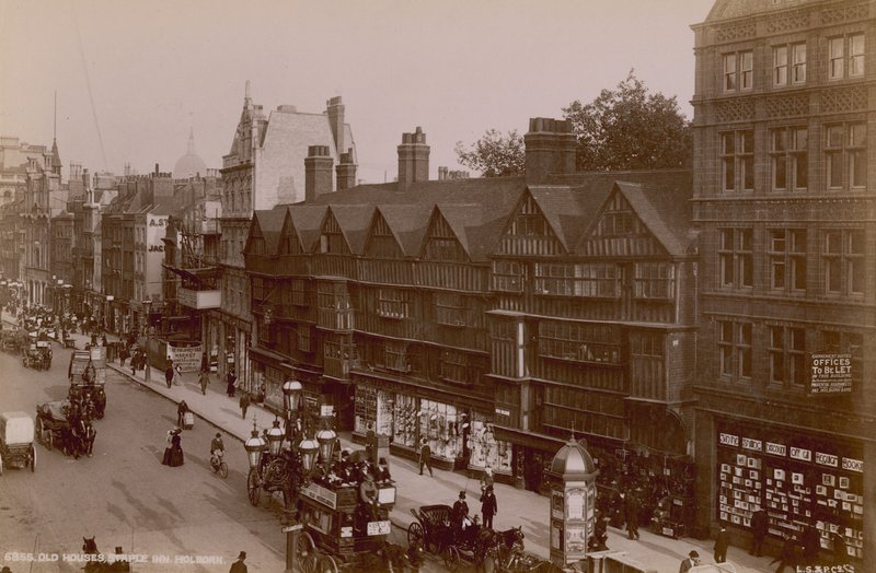 Old Houses, Staple Inn, Holborn av English Photographer