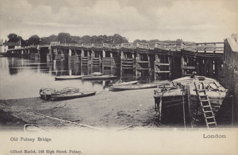 Old Putney Bridge, London  av English Photographer