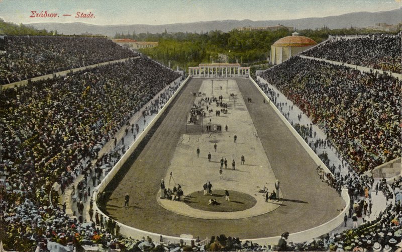 Olympiastadion, Athen, Hellas (farget bilde) av English Photographer