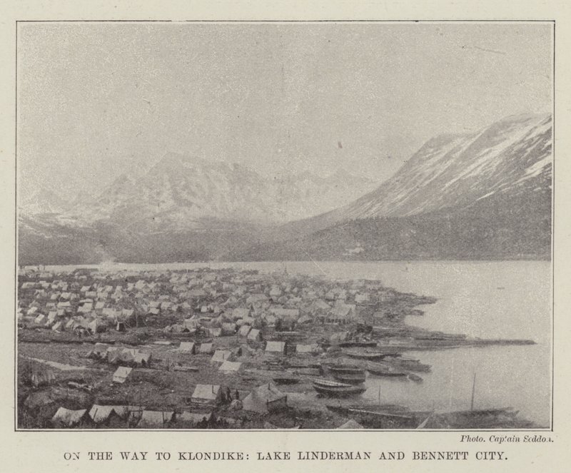 På vei til Klondike, Lake Linderman og Bennett City av English Photographer