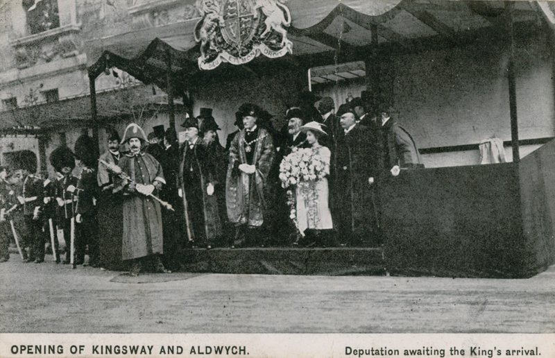 Åpning av Kingsway og Aldwych av English Photographer