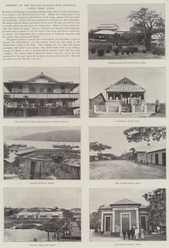 Åpning av Matadi-Stanley-Pool Railway, Kongo Free State av English Photographer