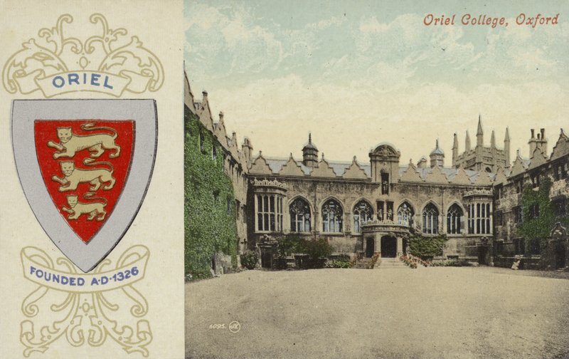 Oriel College, Oxford (fargebilde) av English Photographer