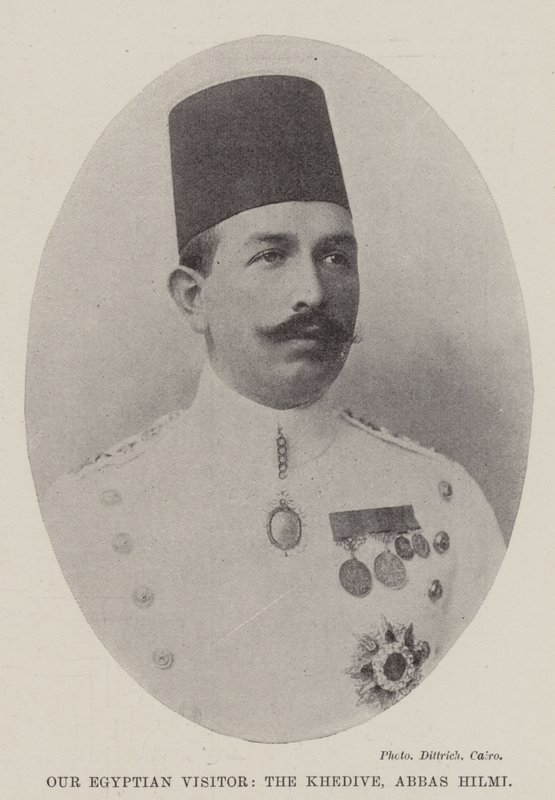 Vår egyptiske besøkende, Khedive, Abbas Hilmi av English Photographer