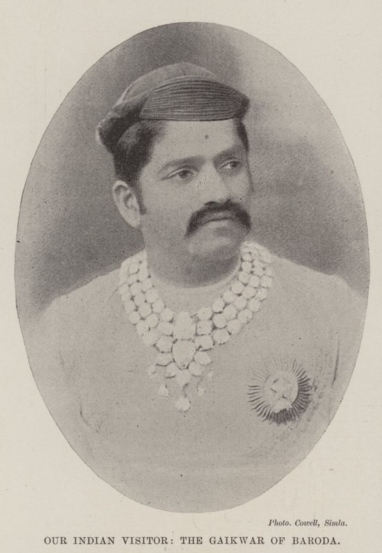 Vår indiske besøkende, Gaiwar of Baroda av English Photographer
